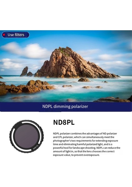 Avata 2 Drone Su Geçirmez Için ND8PL Lens Filtresi (Yurt Dışından)