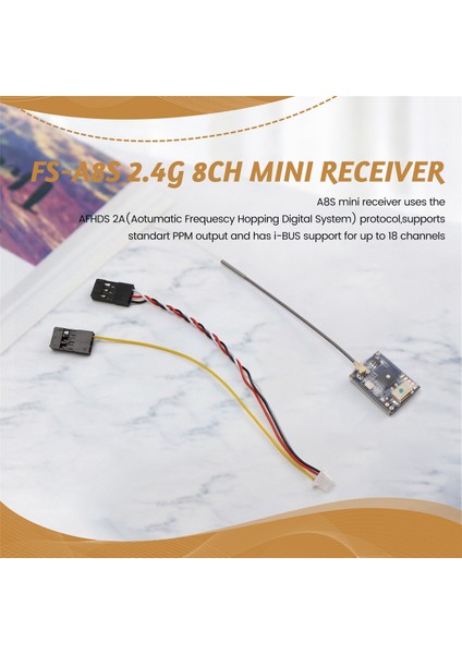 -A8S 2.4g 8ch Mini Alıcı W Ppm I-Bus Sbus Çıkışı Için (Yurt Dışından)