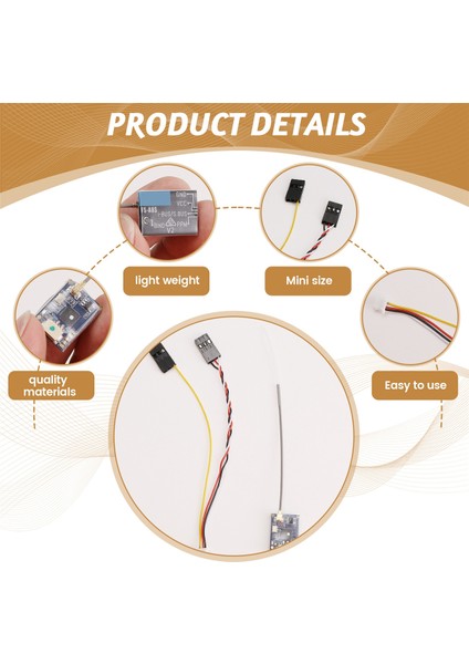 -A8S 2.4g 8ch Mini Alıcı W Ppm I-Bus Sbus Çıkışı Için (Yurt Dışından)