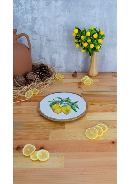 Kangura Dikdörtgen Tepsi Limon Büyük