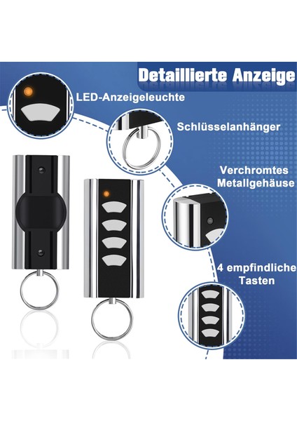 Entrematic Rcu 433-4K Için Uzaktan Kumanda 2 Adet (Yurt Dışından)