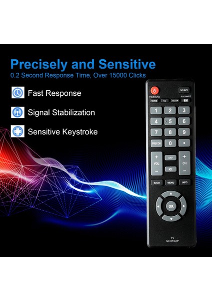 LCD LED Hdtv Için Evrensel Tv Uzaktan Kumandası (Yurt Dışından)