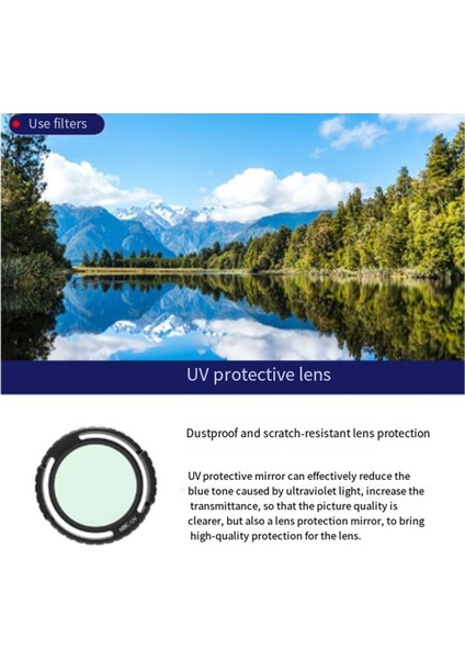 Uv Lens Filtre Filtre Seti Avata 2 Drone Su Geçirmez Anti 3 Adet (Yurt Dışından)