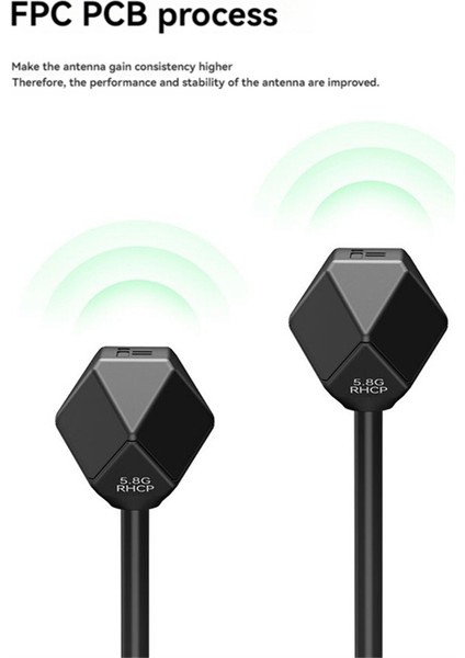 2 Adet 5.8ghz Fpv Anten Sma 2.4dbi Lhcprhcp Anten 100MM150MM B (Yurt Dışından)