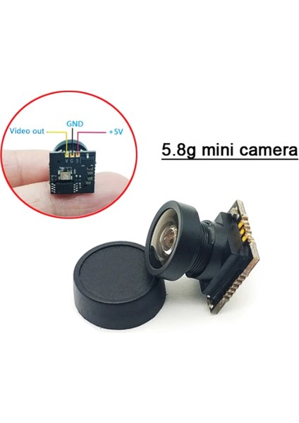 5.8g Cmos 800TVL Mini Fpv Kamera Rc Fpv Yarış Drone'u Için Ayarlanabilir (Yurt Dışından)