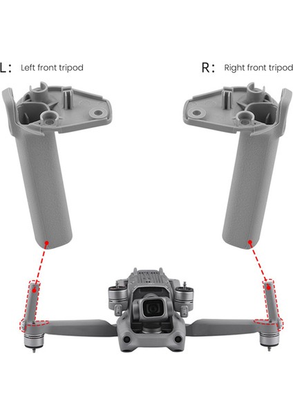 2s Iniş Takımı Solsağ Ön Kol Tripod Bacak Parçaları (Yurt Dışından)