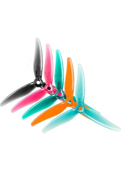 24 Adet 51466 V2 Fpv Pervane 5 Inç 3 Kanatlı Pervane Pembe (Yurt Dışından)