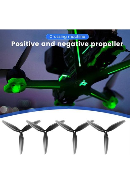 7X4X3 7040 3-Blade Pc Pervane Için 4 Çift Rc Fpv Dıy Parçaları (Yurt Dışından)