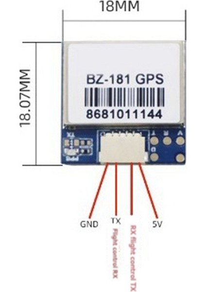 Bzgnss BZ-181 Gps Modülü Fpv Için Çift Protokol (Yurt Dışından)