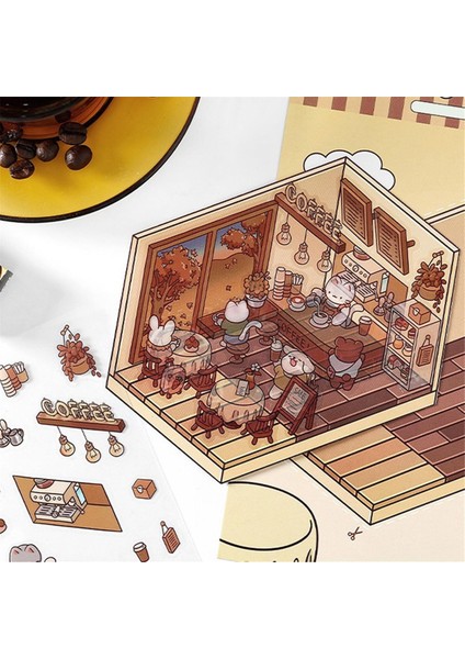 Kendin Yap 3D Ev Çıkartmaları Sevimli Çizgi Film Sahnesi Çıkartmaları Eğlenceli Kendin Yap Çıkartmaları (Yurt Dışından) fiyatları