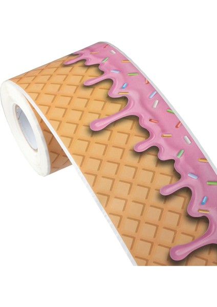 Kendinden Yapışkanlı Dondurma 65.6ft Bülten Sınırı Bülten Panosu Çıkartması (Yurt Dışından)