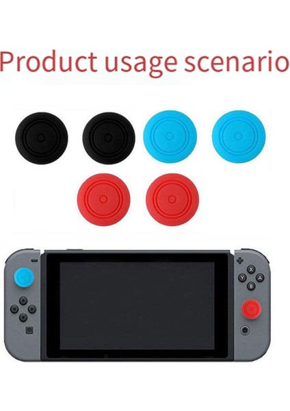 6 Adet Joystick + 3D Analog Başparmak Için Joystick Kapağı (Yurt Dışından)