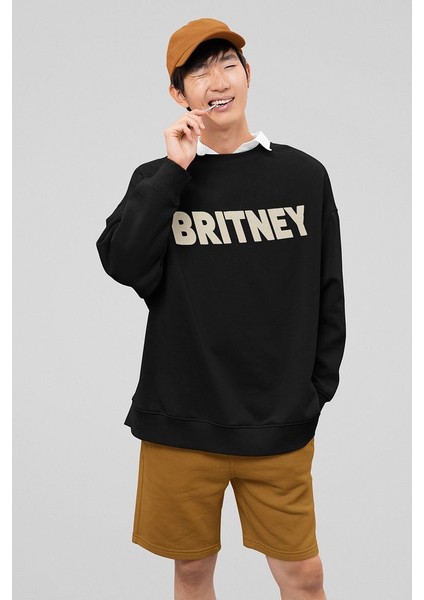 Britney Spears Baskılı Oversize Şarkıcı Sweatshirt fiyatları