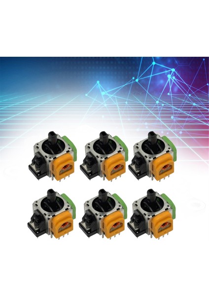 Hall Elektromanyetik Joystick Için 6 Adet Yüksek Hassasiyetli Ayarlanabilir (Yurt Dışından)