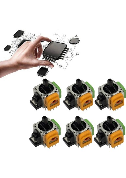 Hall Elektromanyetik Joystick Için 6 Adet Yüksek Hassasiyetli Ayarlanabilir (Yurt Dışından)