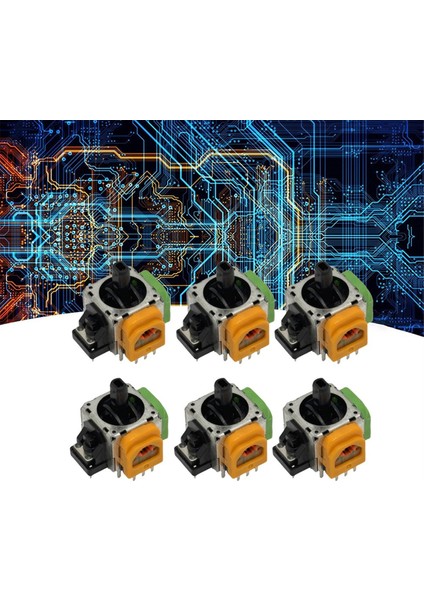 Hall Elektromanyetik Joystick Için 6 Adet Yüksek Hassasiyetli Ayarlanabilir (Yurt Dışından)