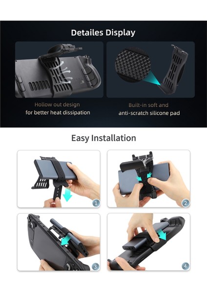 Steam Deck Çok Fonksiyonlu Stand Ayarlanabilir Tutucu Güç Bankası Masa Braketi Ayaklık (Yurt Dışından) indirimleri