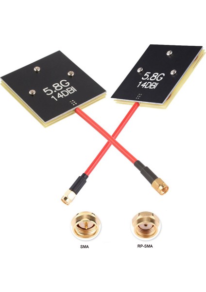 Fpv 5.8g 14DBI Yüksek Kazanç Panel Anteni Phantomverici Rp-Sma Için (Yurt Dışından)