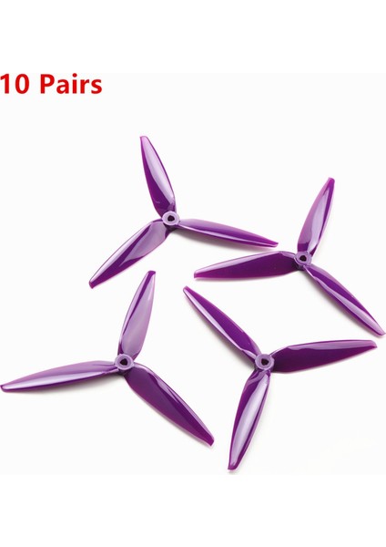 10 Çift Pervane 7X4X3 3 Kanatlı 7 Inç 8 Inç Fpv Rc Drone Için (Yurt Dışından)