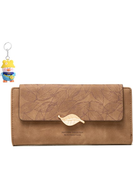 Cüzdan Toka Uzun Clutch Çanta Büyük Kapasiteli Çoklu Kart Yuvası Kart Tutucu (Yurt Dışından)