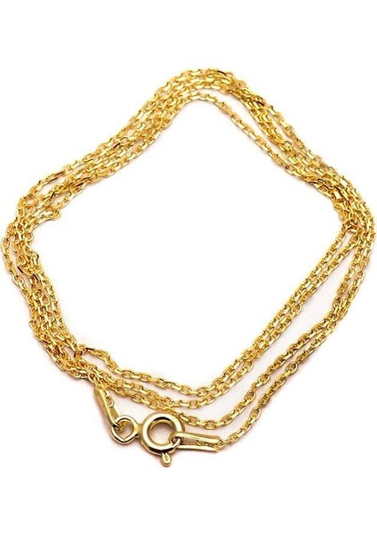 45 cm Altın Yaldızlı Gümüş Zincir 81