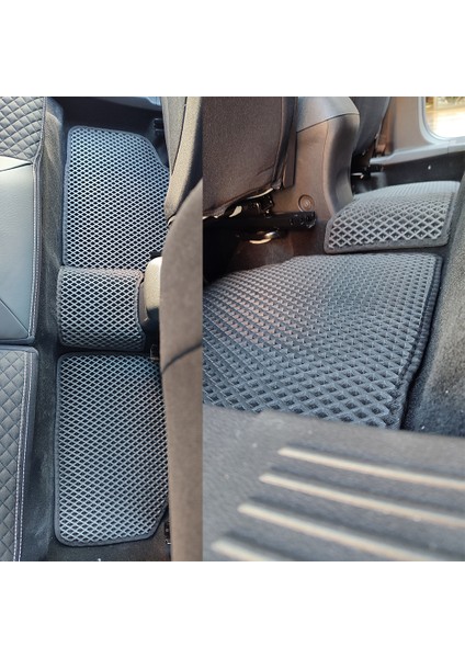 Ford Courier 3D Havuzlu Paspas 2014-2023 Siyah modelleri