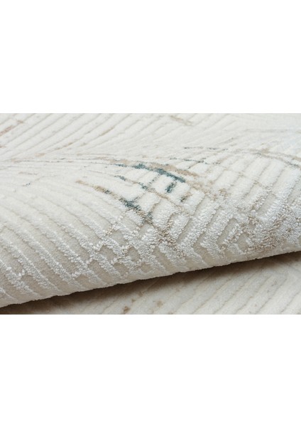 Kadifem KD012 Krem Yumuşak Dokulu Salon Mutfak Koridor Oturma Odası Yolluk Halı Makine Halısı