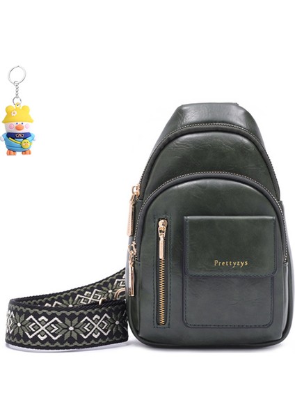 Basit ve Moda Crossbody Çok Bölmeli Kadın Göğüs Çantası Omuz Çantası (Yurt Dışından)