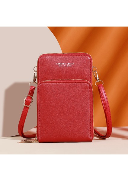Bayan Cüzdan Omuz Crossbody Çanta Çok Fonksiyonlu Cep Telefonu Çantası Kart Tutucu (Yurt Dışından)