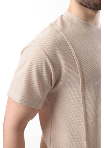 Bej Önü Pileli Overfit Erkek Takım E7304 indirimleri