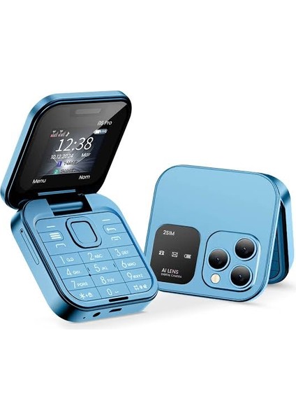 Flip Model Kapaklı Tuşlu Telefon Farklı Ses Modu Çif hat (Türkçe Dil Yoktur)