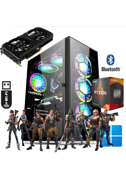 Gamepire Gaming R5-4060 Ryzen 5 5600 16GB Ddr4 1tb SSD RTX4060 8gb