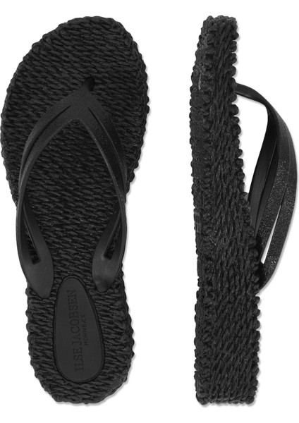 Ilse Jacobsen - CHEERFUL13 - Flip Flop On Platform Sole-Black
