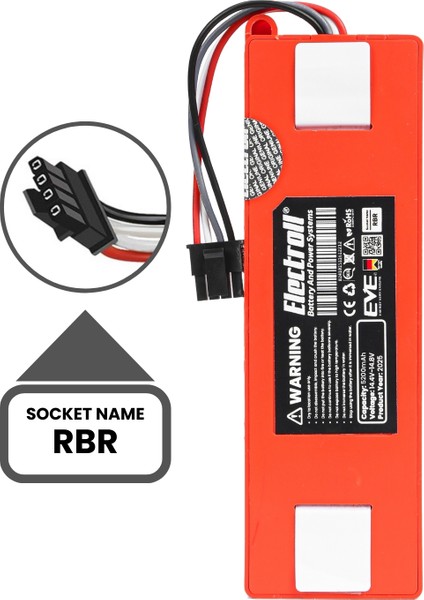 Roborock Saros 10R Uyumlu Batarya (Orjinal Kapasite) 5200MAH Pil Robot Süpürge Batarya Değişimi