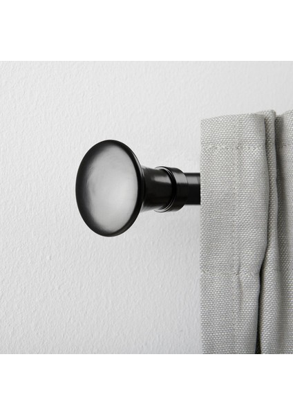 Perde Çubuğu Topuzu, Siyah, 2 Adet fiyatları