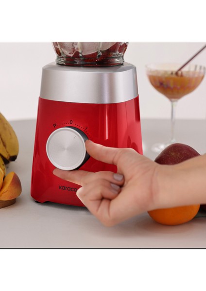 6 Hız Kademeli 5 Lt Geniş Hazneli Stand Mikser 1500W + 1,5lt Cam Hazneli Smothie Blender Buz Kırma Fonksiyonlu, Onerous Tartı Hediye