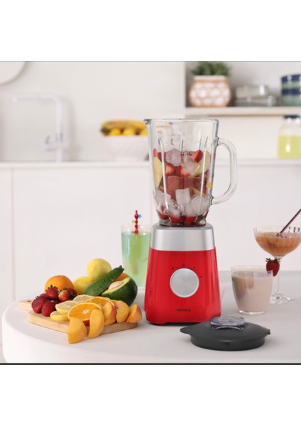6 Hız Kademeli 5 Lt Geniş Hazneli Stand Mikser 1500W + 1,5lt Cam Hazneli Smothie Blender Buz Kırma Fonksiyonlu, Onerous Tartı Hediye