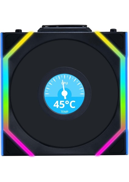 Unı Fan Reverse Sl Wıreless LCD 1X120MM Siyah Kasa Fanı (G99.12RSLLCD1W1B.00)