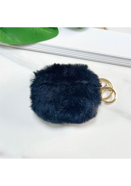 Apple Airpods 1. / 2. Nesil Uyumlu Kılıf Peluş Tüylü Pofuduk Ponçik Yumuşak Leopar Fil Köpek Desen