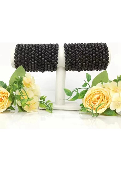 Yaklaşık 126 Adet 6mm Doğal Değerli Taş Boncuk Siyah Boncuklar (Yurt Dışından) indirimleri