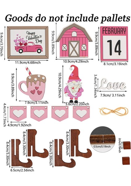 Sevgililer Günü Katlı Tepsi Hediyesi - Masa Ahşap Tabela Dekorasyonları (Yurt Dışından) modelleri