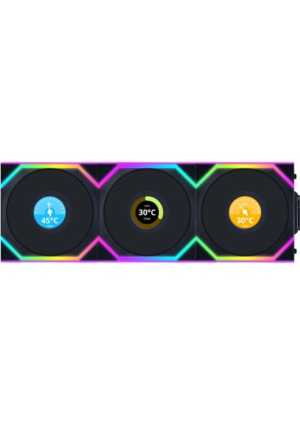 Unı Fan Sl Wıreless LCD 3X120MM Siyah Kasa Fanı (G99.12SLLCD1W3B.00)