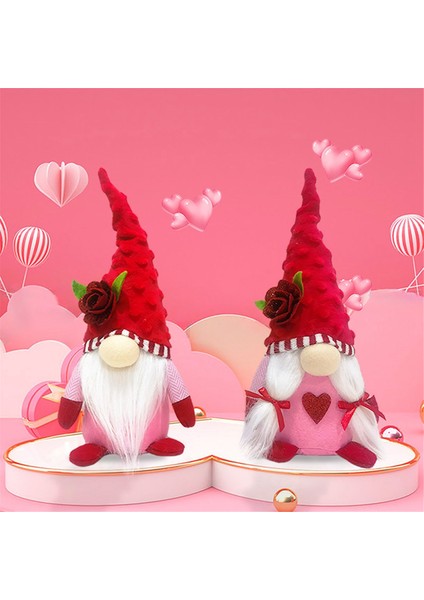 2 Adet Sevgililer Günü Cüce Peluş Süslemeleri (Yurt Dışından)