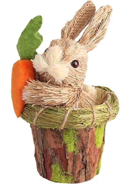 Ev Için Sevimli Kamış Çiçek Saksısı Dekoru Ev Masaüstü (Yurt Dışından)