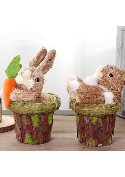 Ev Için Sevimli Kamış Çiçek Saksısı Dekoru Ev Masaüstü (Yurt Dışından) indirimleri