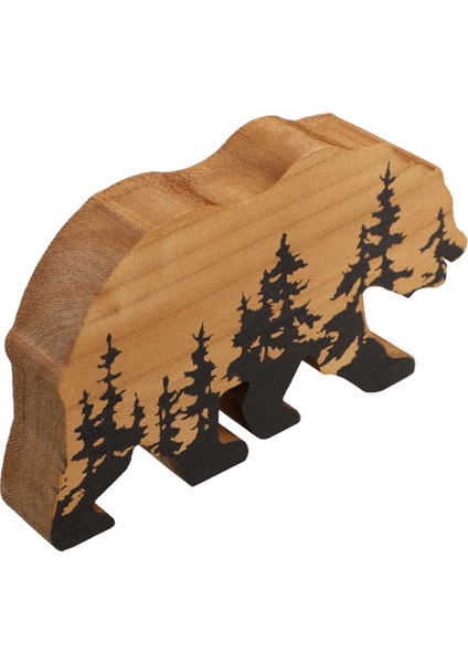 Forestbear Duvar Tabelası, Macera Ahşap Teması, Rustik Çocuk Odası Dekoru (Yurt Dışından)