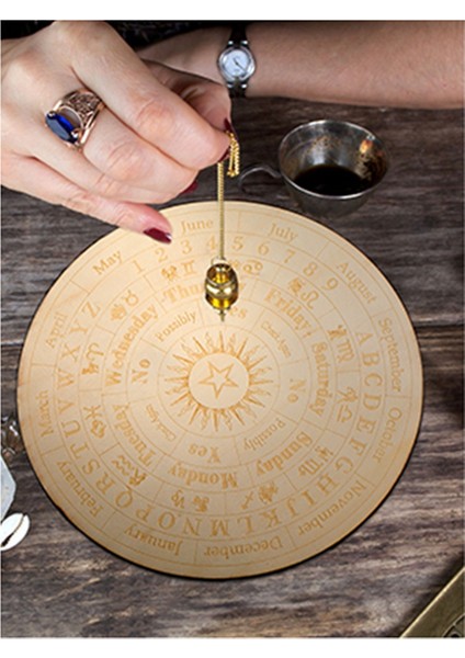 Yıldız Sarkaç Tahtası Ahşap Dowsing Tahtası Metafizik Mesaj Panosu (Yurt Dışından)