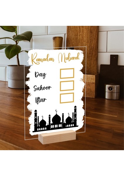 Ramazan Islami Ev Dekoru Için 3 Adet Ramazan Masa Dekorasyonu, D (Yurt Dışından) modelleri