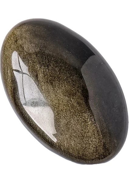 Doğal Kristal Mücevher Altın Obsidyen Avuç Taşı Başparmak Oyuncağı (Yurt Dışından)
