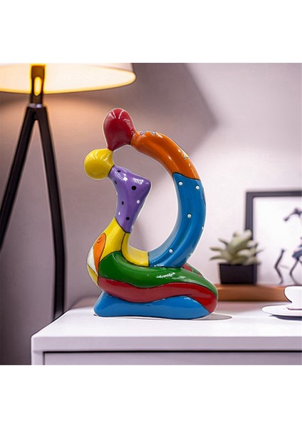 Öpüşen Aşıklar Heykeli Soyut Modern Reçine El Sanatları Çift Heykeli (Yurt Dışından) fırsatları